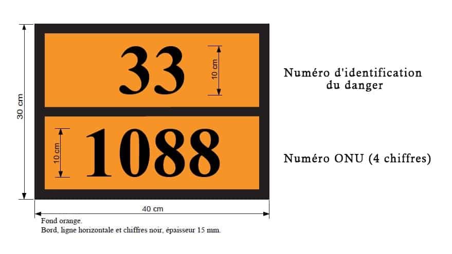 panneau orange