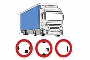 Poids et dimensions des véhicules